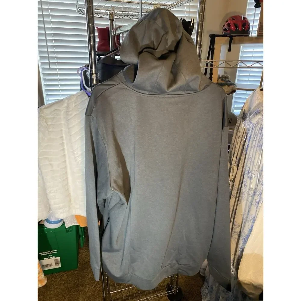 Adidas Hooded Sweatshirt Gray Men Size 2XL New Tags